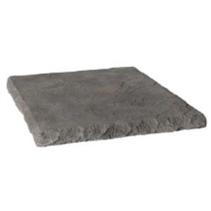 Dark grey flat square stone