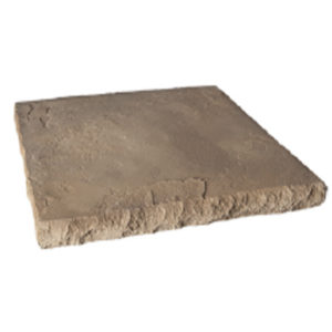 Grey-brown flat square stone